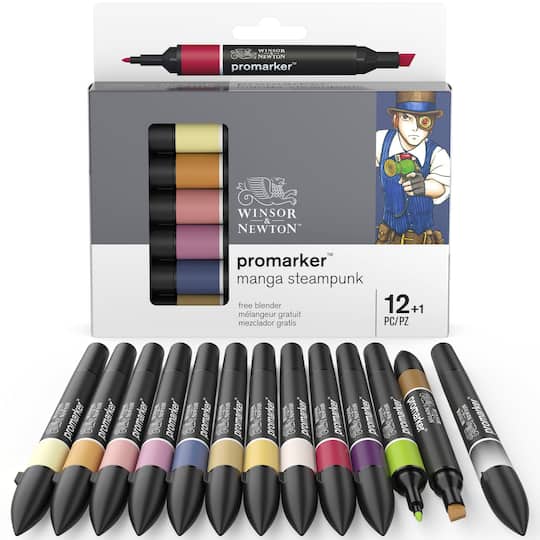 Winsor & Newton™ Promarker™ Manga Steampunk Set